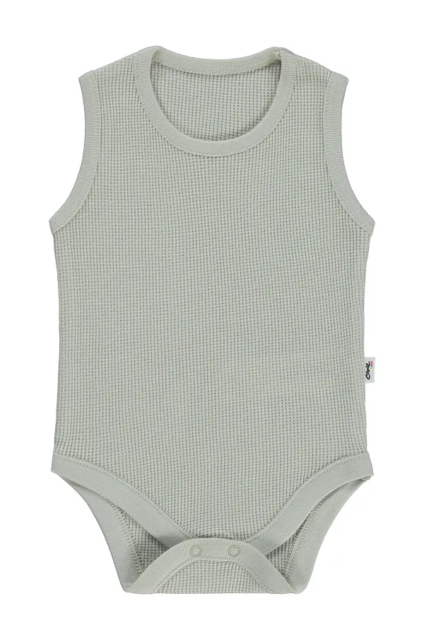 Bebek Çıtçıtlı Badi 0-24 Ay Soft Vizon - Paket