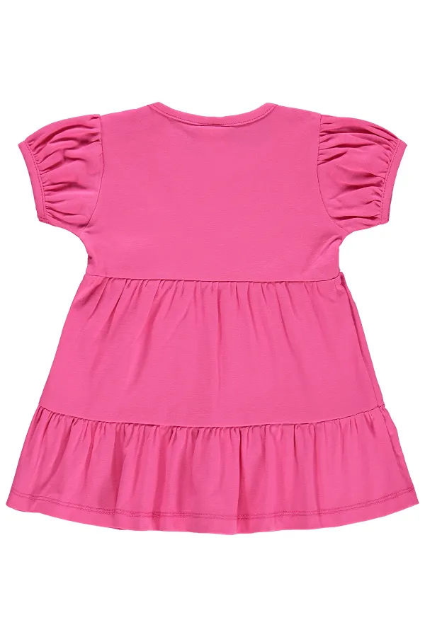 Bebek Jile ve Elbise 6-18 Ay Fuşya - Paket