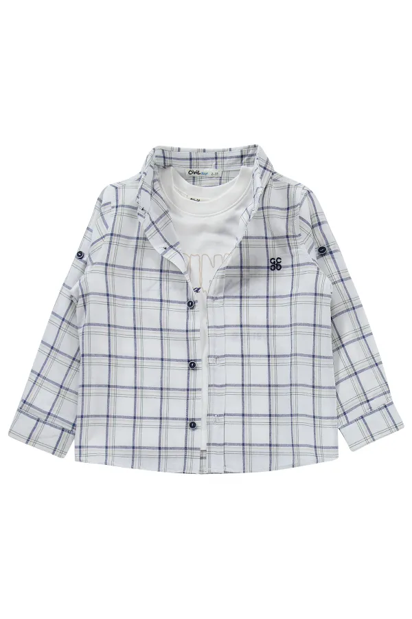 Erkek Çocuk Takım 2-5 Yaş Ekru - Paket