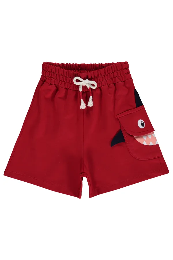 Boys' Shorts, Ages 2-5, Red - Pack