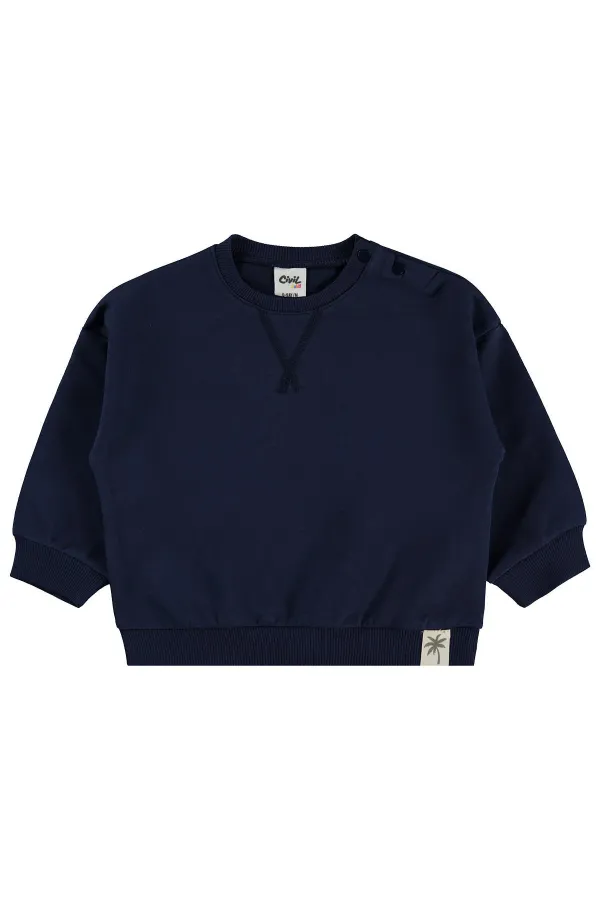 Bebek Sweatshirt 0-24 Ay Lacivert - Paket