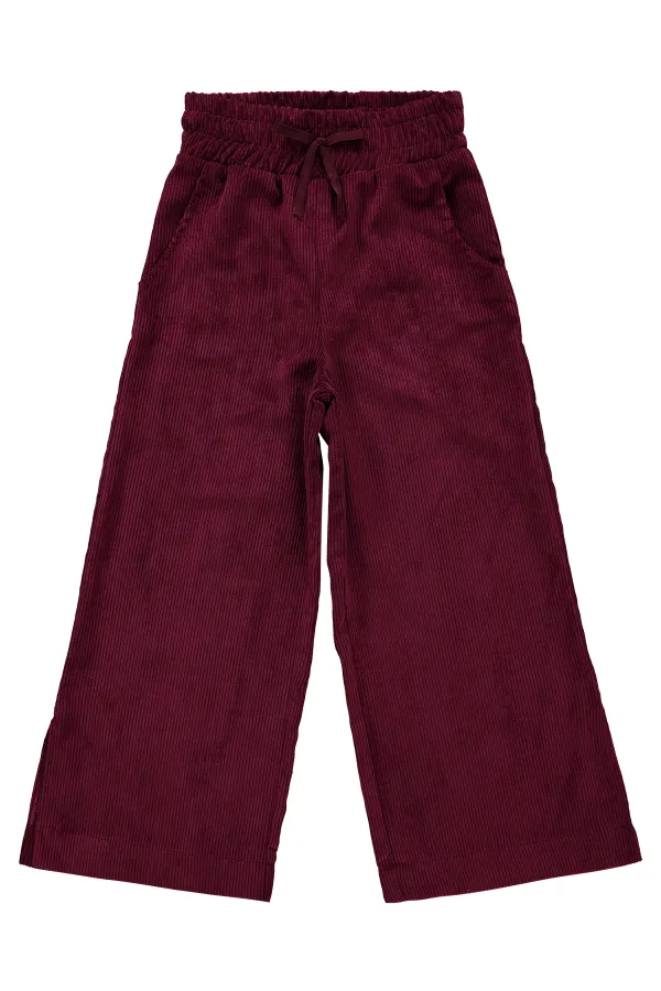 Girl Trousers 10-13 Years Old Burgundy - Package