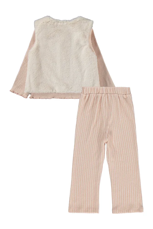 Ensemble d'équipe pour filles de 2 à 5 ans, rose poudré - Pack