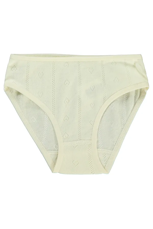 Culottes pour fille de 2 à 9 ans, écru-saumon - Paquet