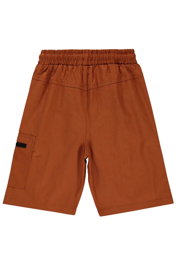 Capri pour garçons de 6 à 9 ans, couleur cannelle - Emballage