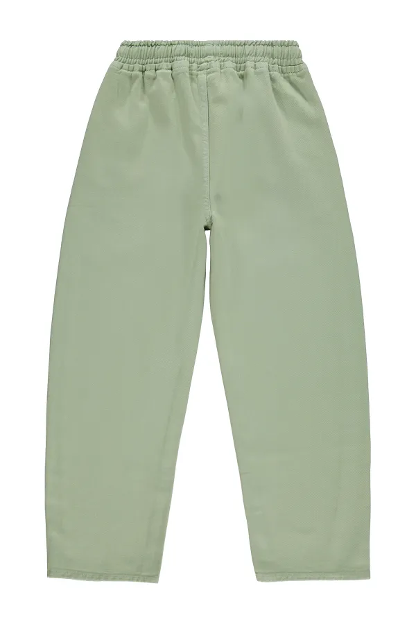 Kız Çocuk Pantolon 10-13 Yaş Çağla Yeşili - Paket