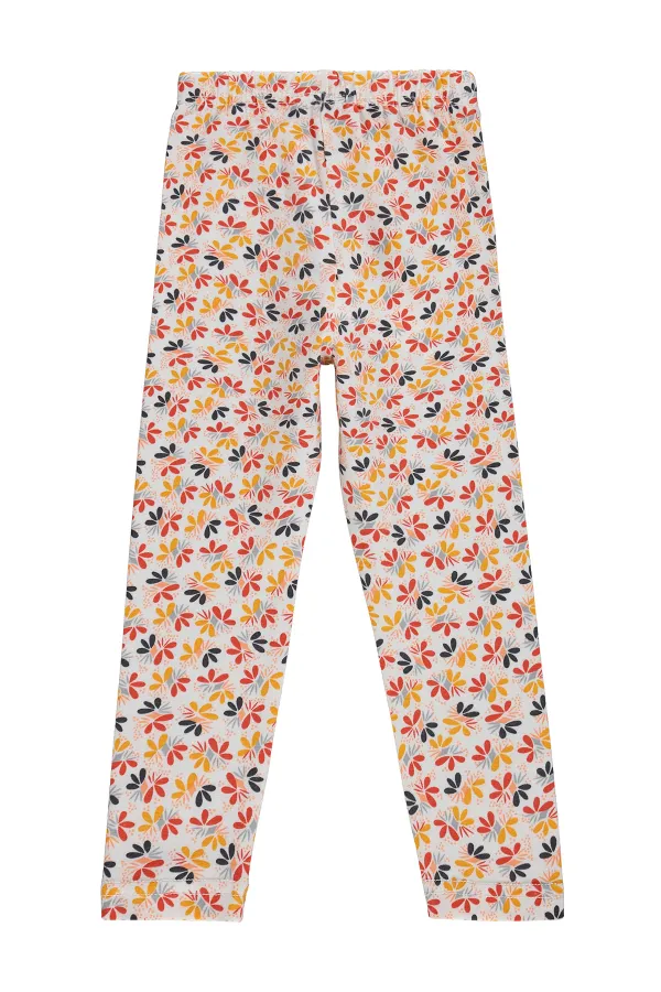 Kız Çocuk Tayt Km 6-9 Yaş Kırık Beyaz - Paket