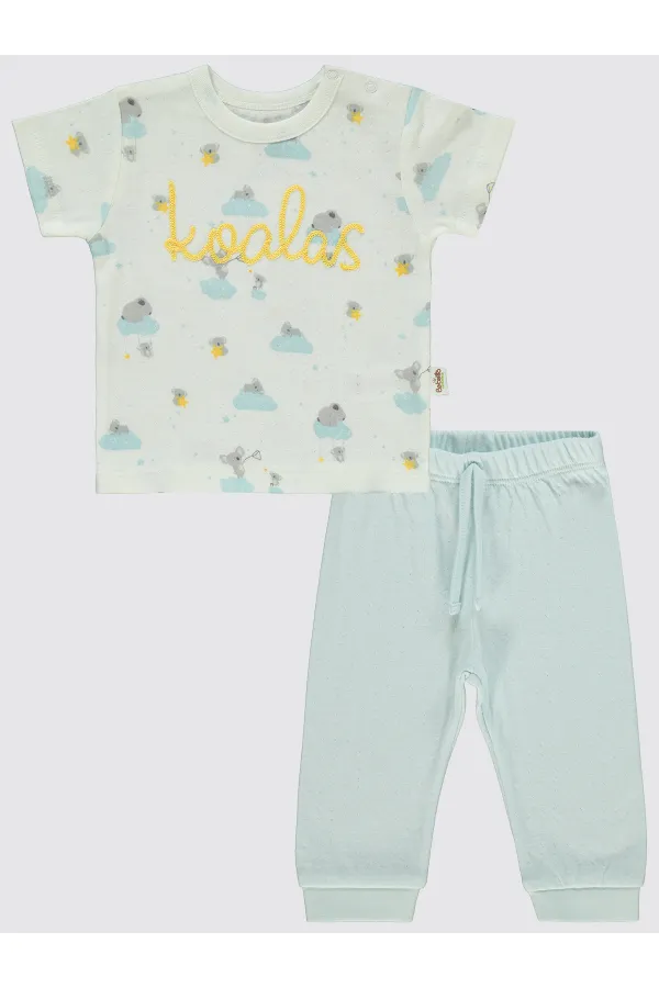 Baby Pajama Set 0-24 Months Blue - Package