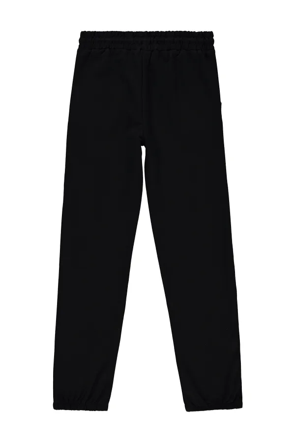 Bas de survêtement noir pour filles de 10 à 13 ans - Lot