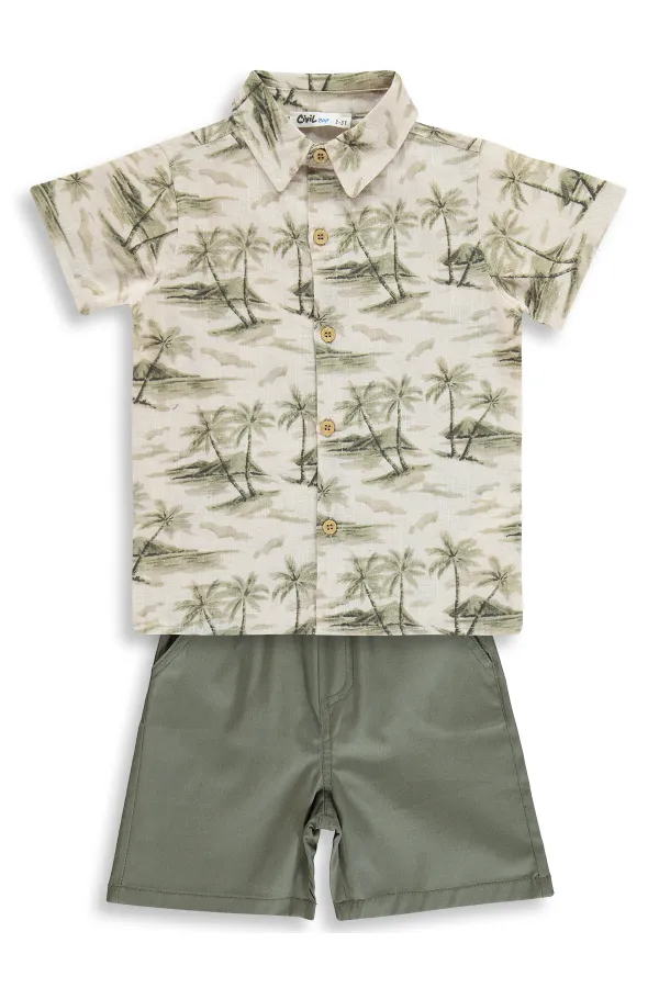 Ensemble d'équipe garçon 2-5 ans kaki - Pack