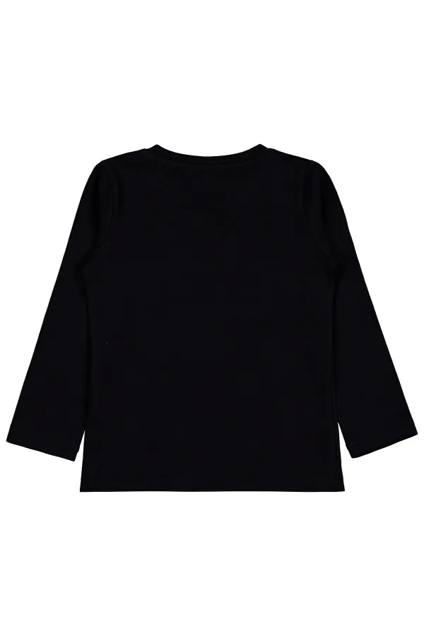 Kız Çocuk Sweatshirt Km 2-5 Yaş Siyah - Paket