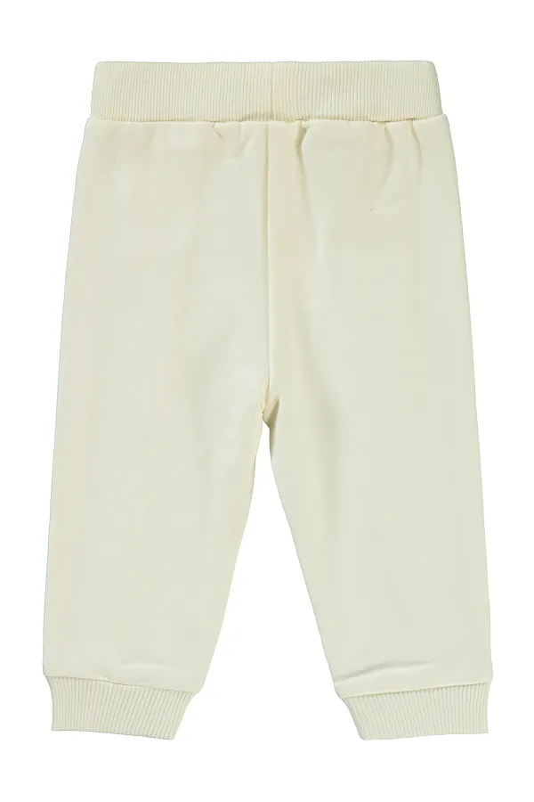 Bebek Eşofman Altı 6-18 Ay Ekru - Paket