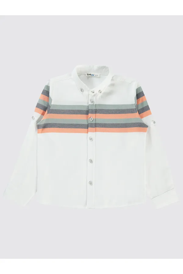 Chemise garçon 10-13 ans kaki - Emballage