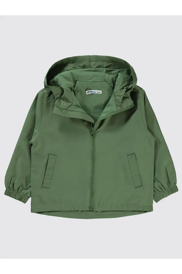 Erkek Çocuk Yağmurluk 2-5 Yaş Açık Haki - Paket