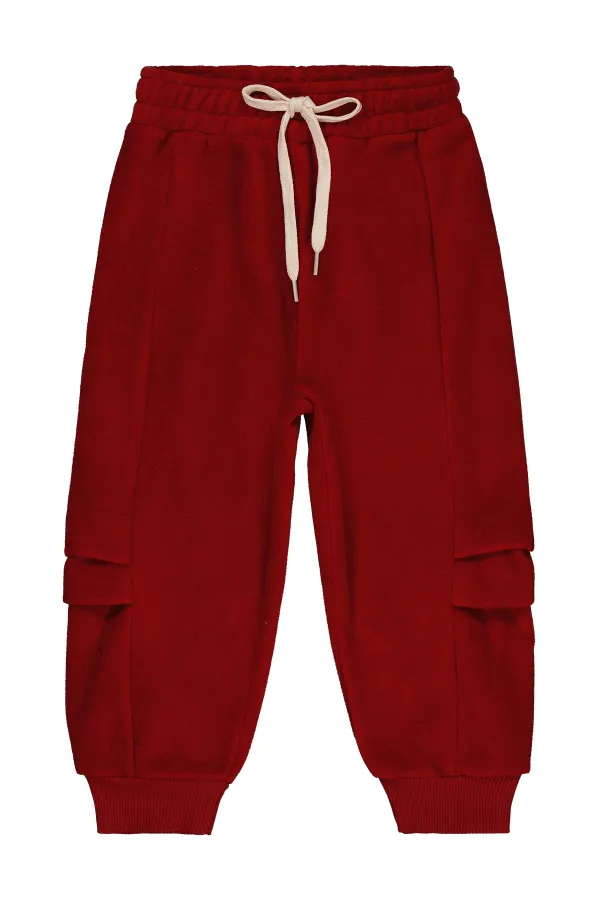 Bas de survêtement garçon bordeaux 2-5 ans - Lot