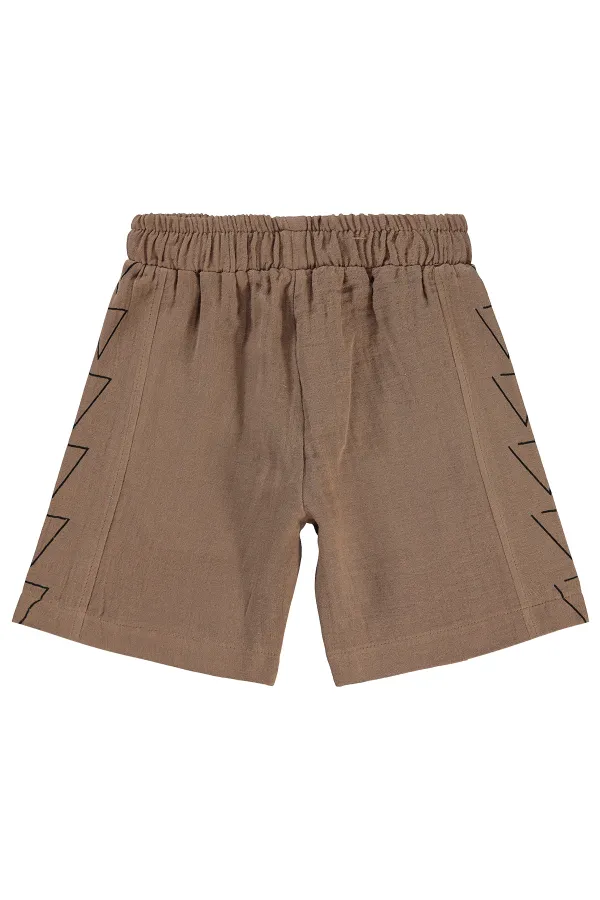 Boys Shorts 6-9 Years Brown - Package