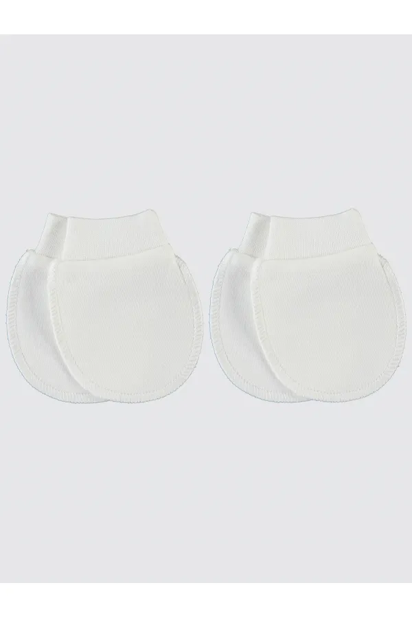 Gants pour bébé 0-24 mois écru - Lot