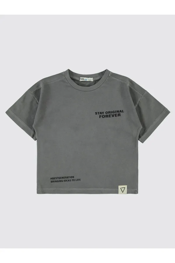 Boy T-Shirt 2-5 Years Old Anthracite - Package