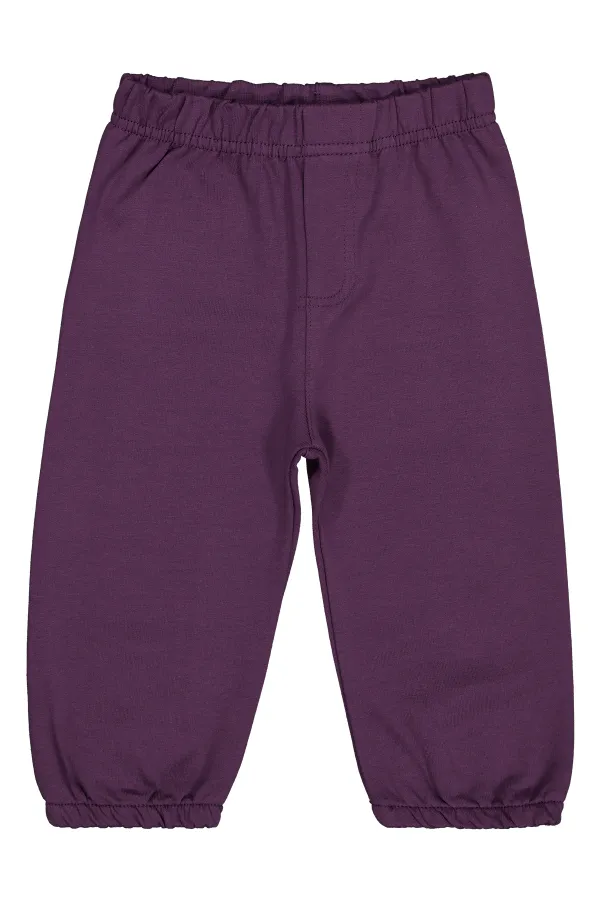 Bebek Eşofman Altı 0-24 Ay Pancar Moru - Paket