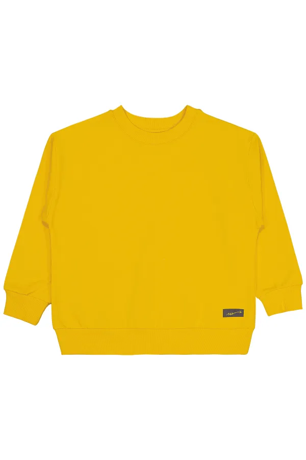 Erkek Çocuk Sweatshirt 6-9 Yaş Sarı - Paket