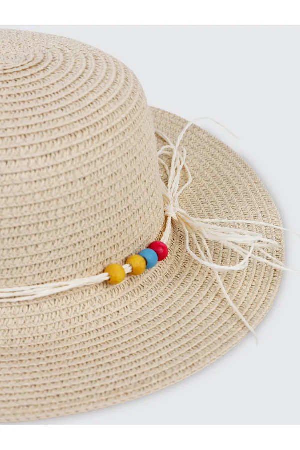 Chapeau et béret beige pour fille de 6 à 9 ans - Ensemble