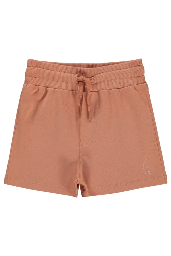 Erkek Çocuk Şort 2-5 Yaş Kiremit - Paket