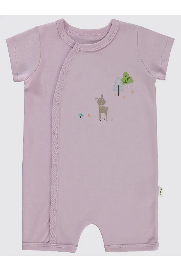 Grenouillères bébé 0-24 mois lilas - Emballage