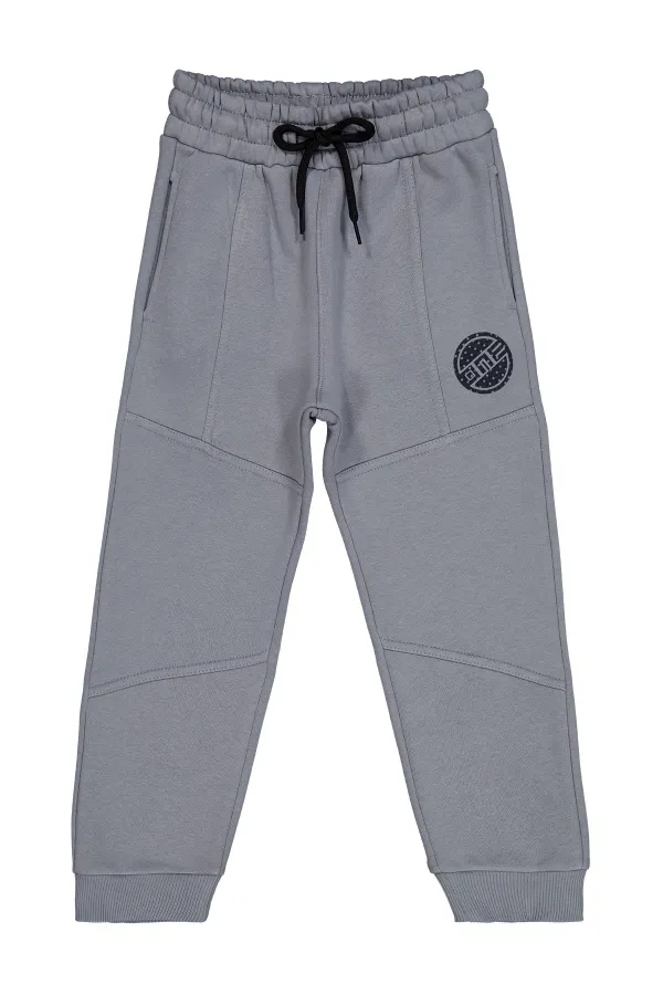 Bas de survêtement gris pour garçon (6-9 ans) - Lot