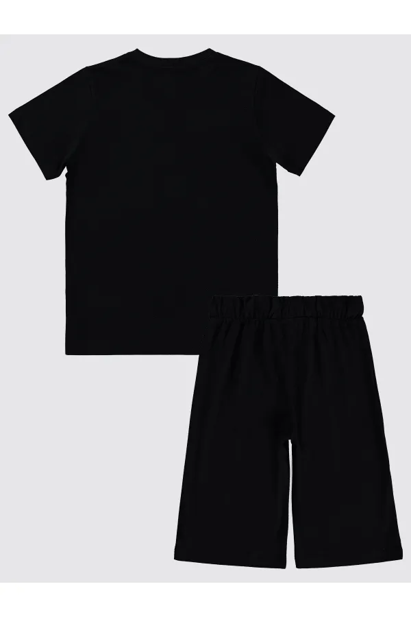 Ensemble pyjama garçon 10-13 ans noir - Emballage