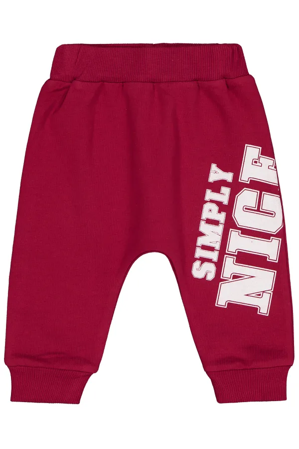 Bebek Tek Alt Bebe 0-24 Ay Bordo - Paket