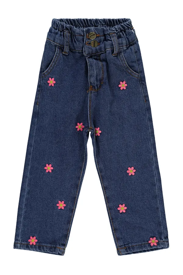 Pantalon bleu pour fille de 2 à 5 ans - Lot
