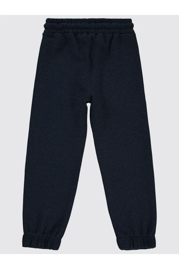 Bas de survêtement garçon 6-9 ans, bleu pétrole foncé - Lot