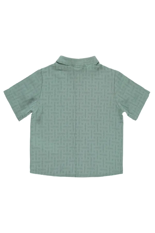 Erkek Çocuk Gömlek 2-5 Yaş Çağla Yeşili - Paket