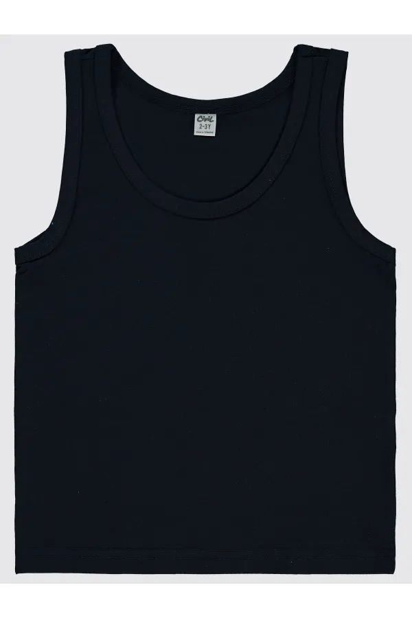 Débardeur garçon 2-9 ans Saxe-Bleu marine - Emballage