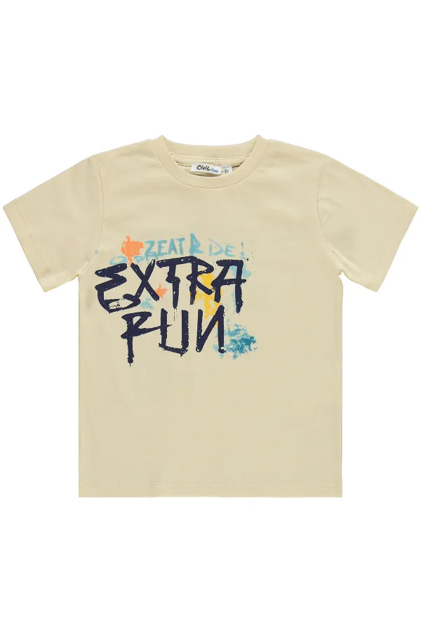 Erkek Çocuk Takım 2-5 Yaş Ekru-Lacivert - Paket