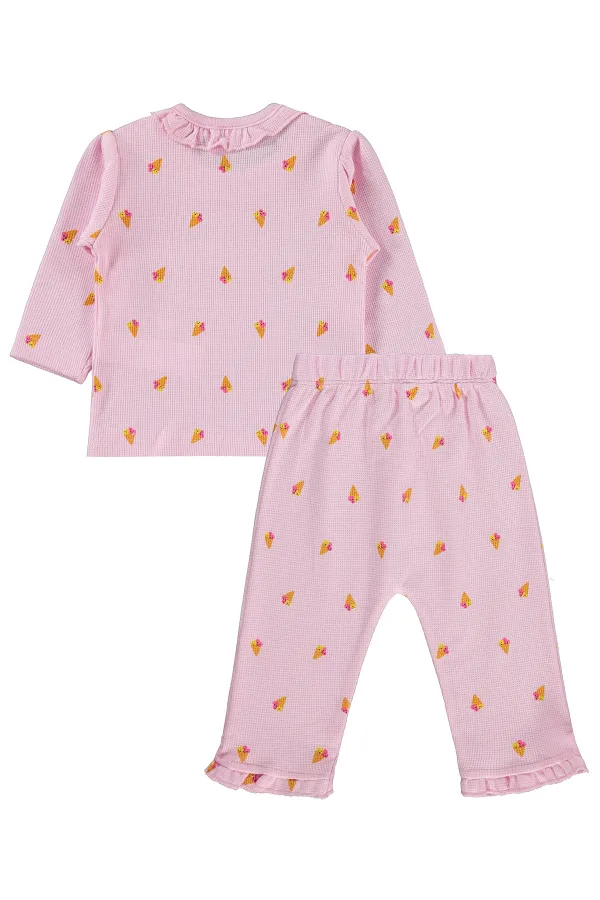 Bebek Pijama Takımı 0-24 Ay Açık Pembe - Paket