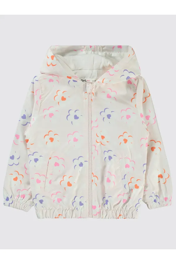 Kız Çocuk Yağmurluk 2-5 Yaş Pembe Şerbet - Paket