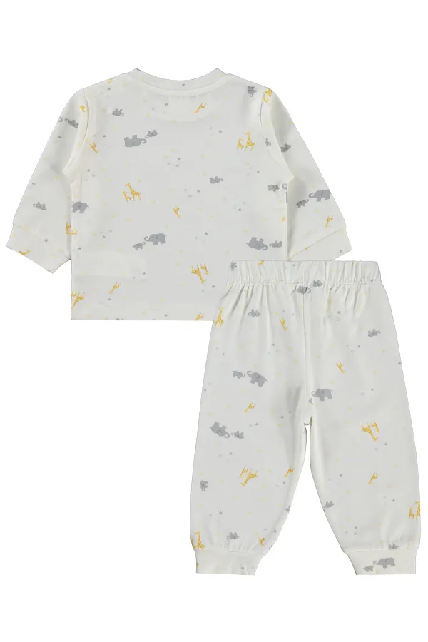 Ensemble pyjama bébé 0-24 mois, blanc cassé - Emballage