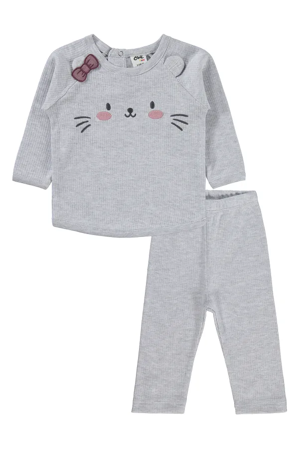 Bebek Takım 0-24 Ay Taş Rengi - Paket