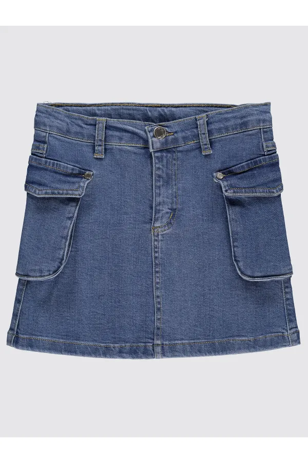 Jupe bleue pour fille de 6 à 9 ans - Emballage