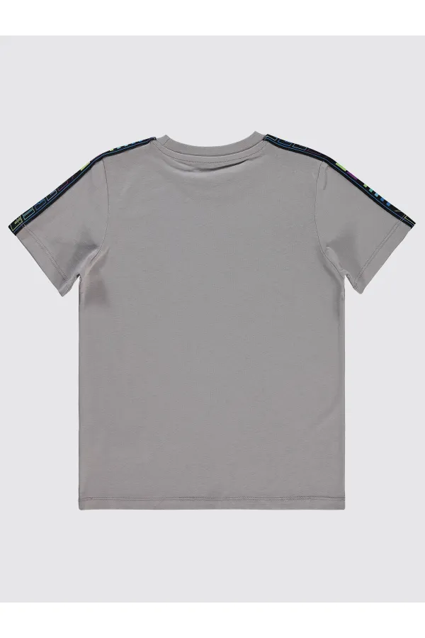 Lot de T-shirts gris pour garçons de 6 à 9 ans