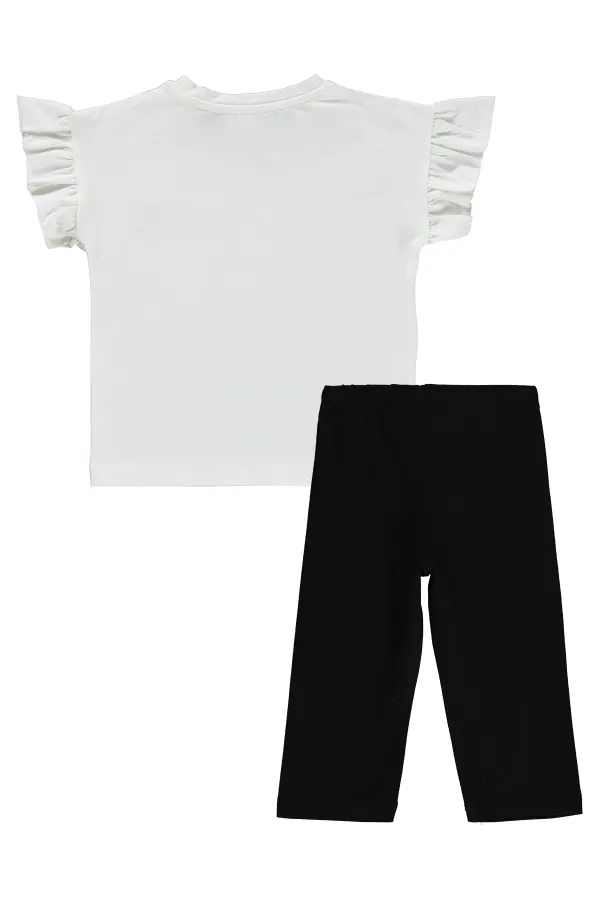 Girls' Outfit Set 2-5 Years Old, Off-Black - Package