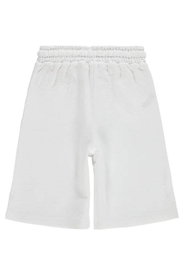 Pantalon Capri pour filles, 6-9 ans, blanc cassé - Emballage