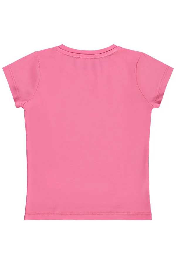 Kız Çocuk Tişört Km 2-5 Yaş Koyu Pembe - Paket