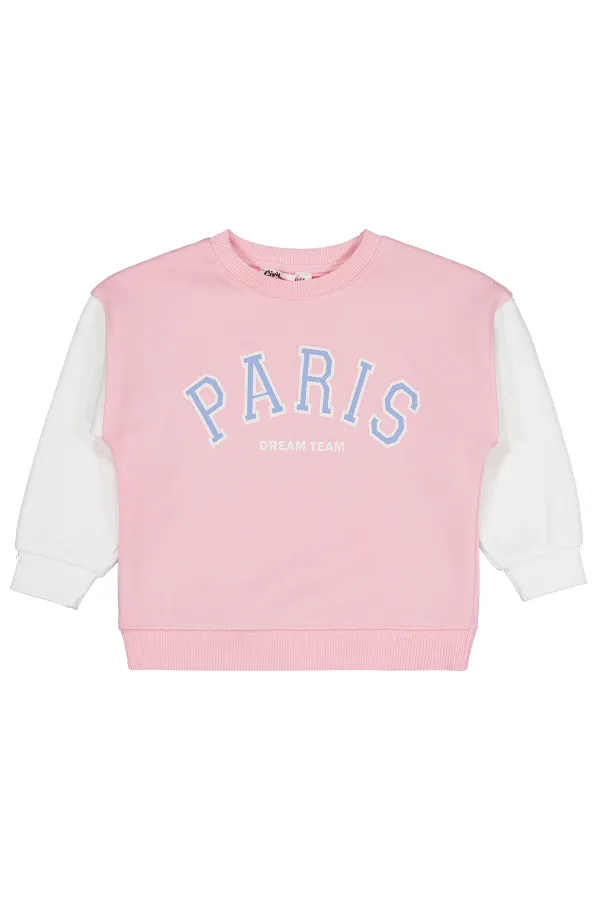 Kız Çocuk Sweatshirt 2-5 Yaş Pembe - Paket