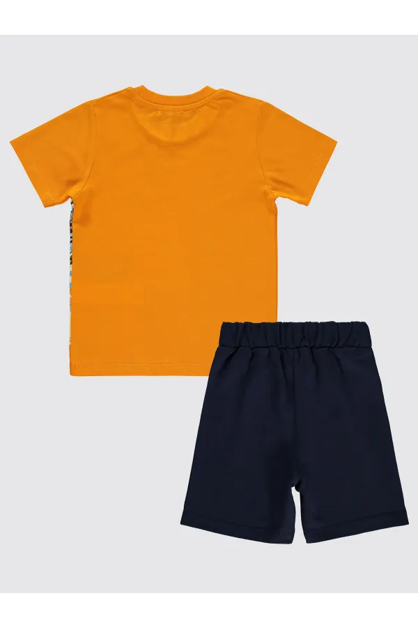 Erkek Çocuk Takım 2-5 Yaş Açık Oranj - Paket