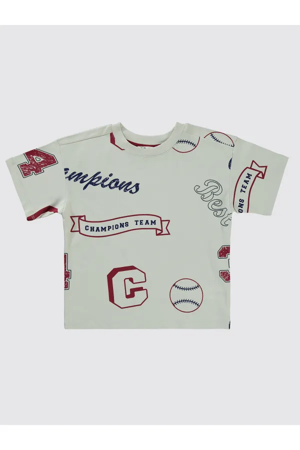 Boys T-Shirt 6-9 Years Old Claret Red - Package