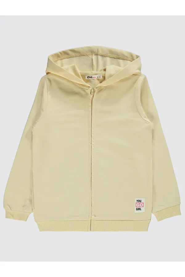 Kız Çocuk Hırka 6-9 Yaş Sarışın Ağaç - Paket