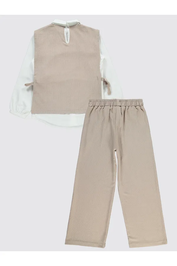 Ensemble beige pour filles de 10 à 13 ans - Emballage