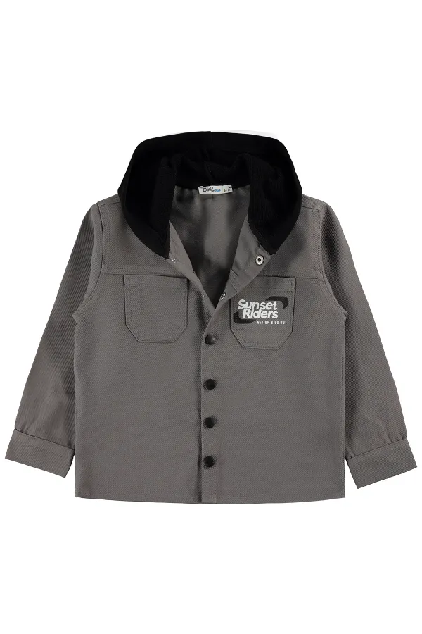 Boys' Shirt, Ages 6-9, Grey - Pack